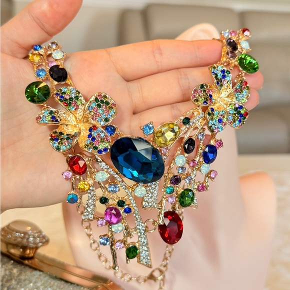 ⚜️ Elegant Multicolor Gemstone Necklace - Picture 5 of 9